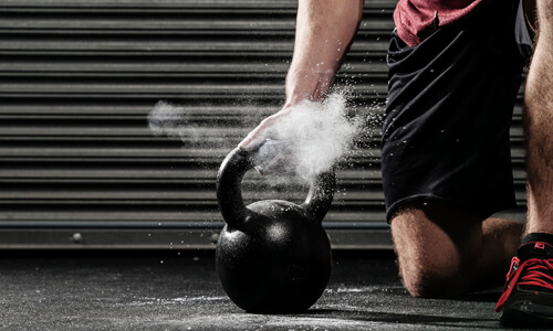 Тренировка с гирями